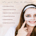 Soin du visage anti-âge naturel Masque hydratant nettoyant et exfoliant pour le visage à l&#39;argile